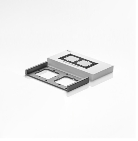 cadru dublu de montare sonoff m5-80 pentru instalarea intrerupatoarelor de perete - alb